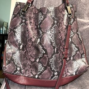 Vince Camuto Purple Snakeskin